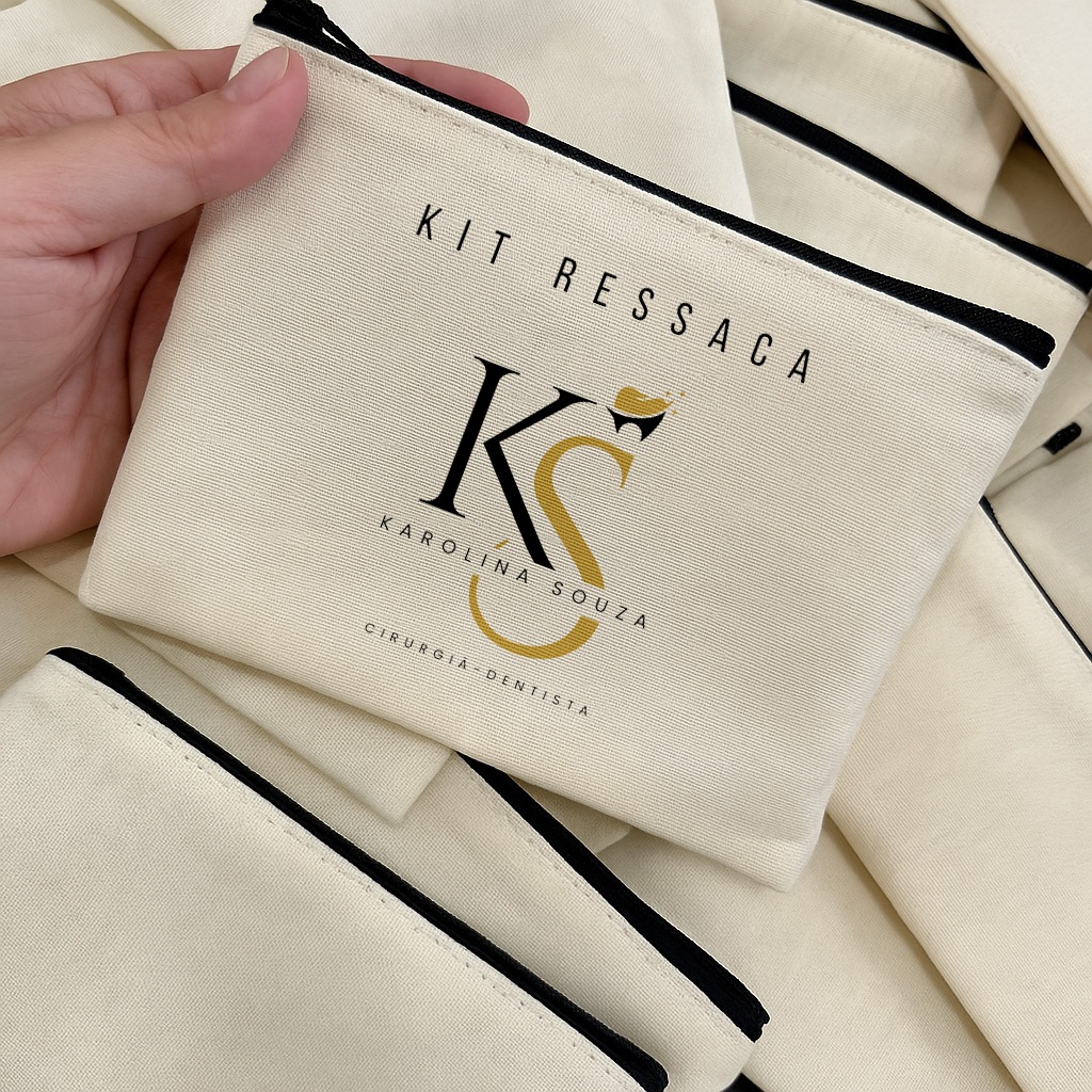 Kit Lembrancinha Mini Necessaire Tecido Personalizado para Formatura Casamento Aniversario Festa