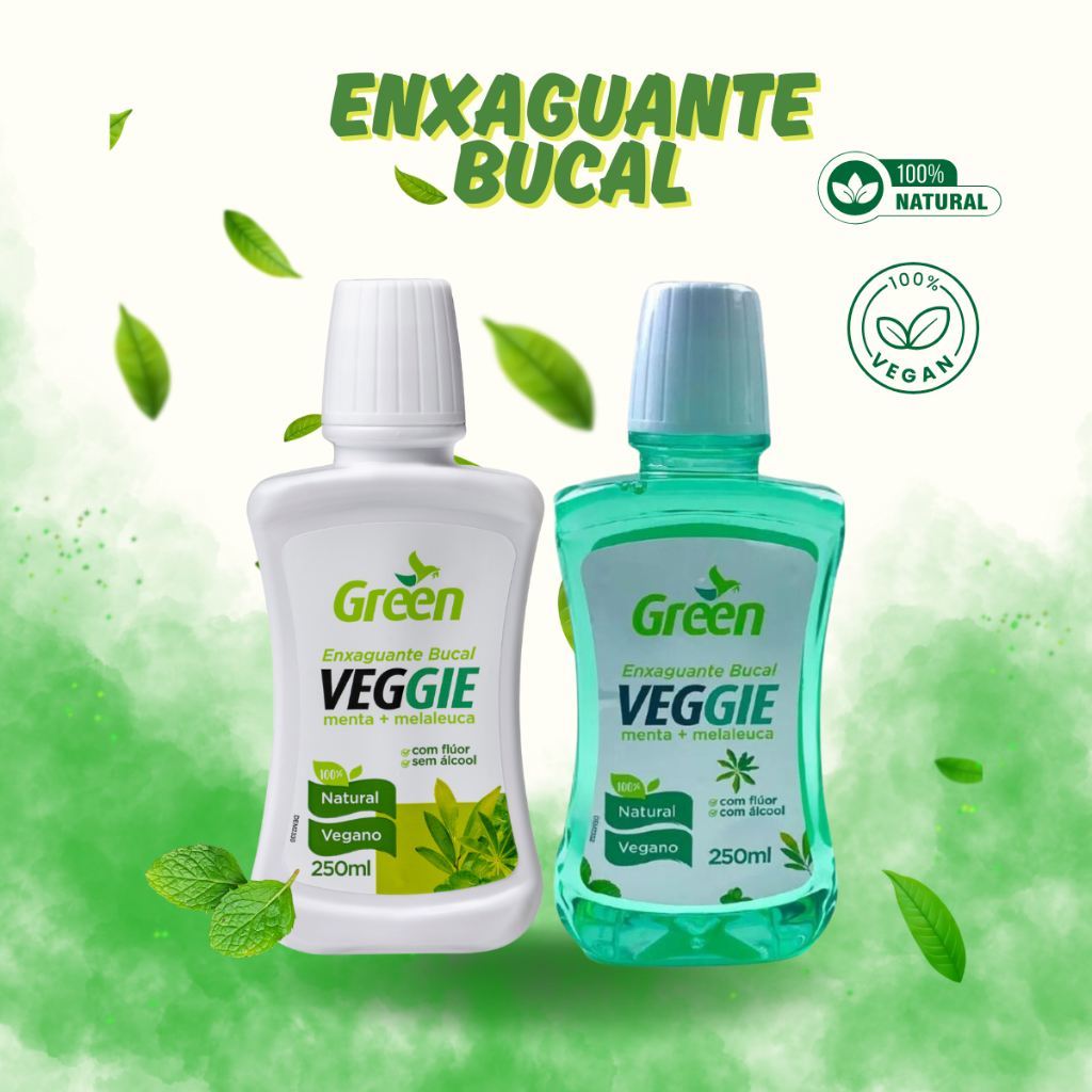 ENXAGUANTE BUCAL MENTA+MELALEUCA VEGANO GREEN