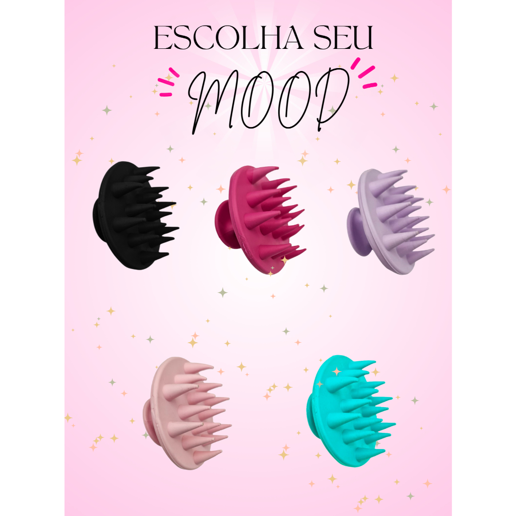 Escova Massageadora De Silicone Para Shampoo Escova De Banho Limpeza De Couro Cabeludo Massageadora