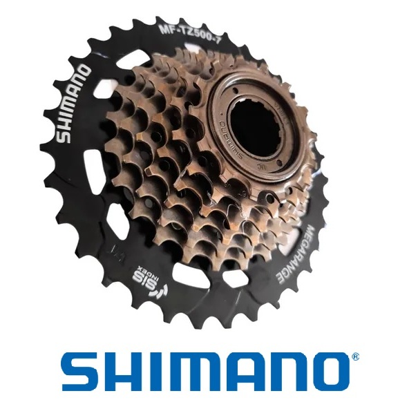 Catraca Bicicleta Shimano 7v MegaRange Rosca TZ-500 14/34d Tourney Bike MTB BMX Estrada