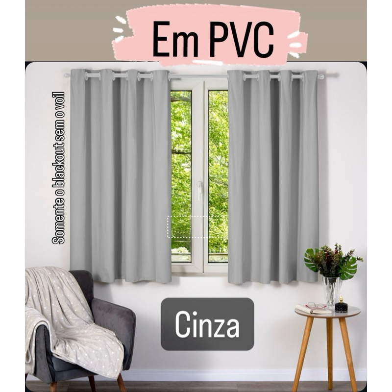 Cortina Blackout 2,80m x 1,60m Quarto-Sala-Cozinha Varias cores