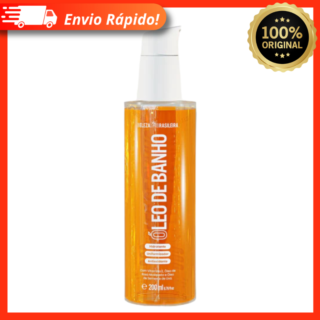 Óleo De Banho Hidratante Uniformizador Antioxidante Sabonete Líquido 200ml - Beleza Brasileira