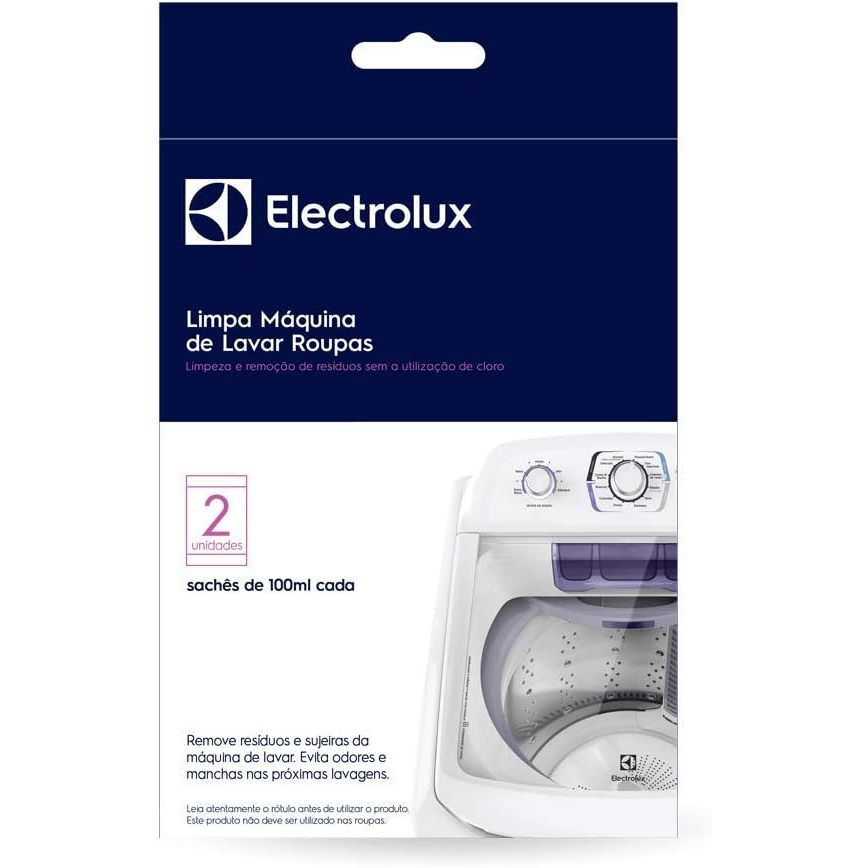 Limpa Máquina de Lavar Roupas Electrolux - 2 saches dentro da caixa
