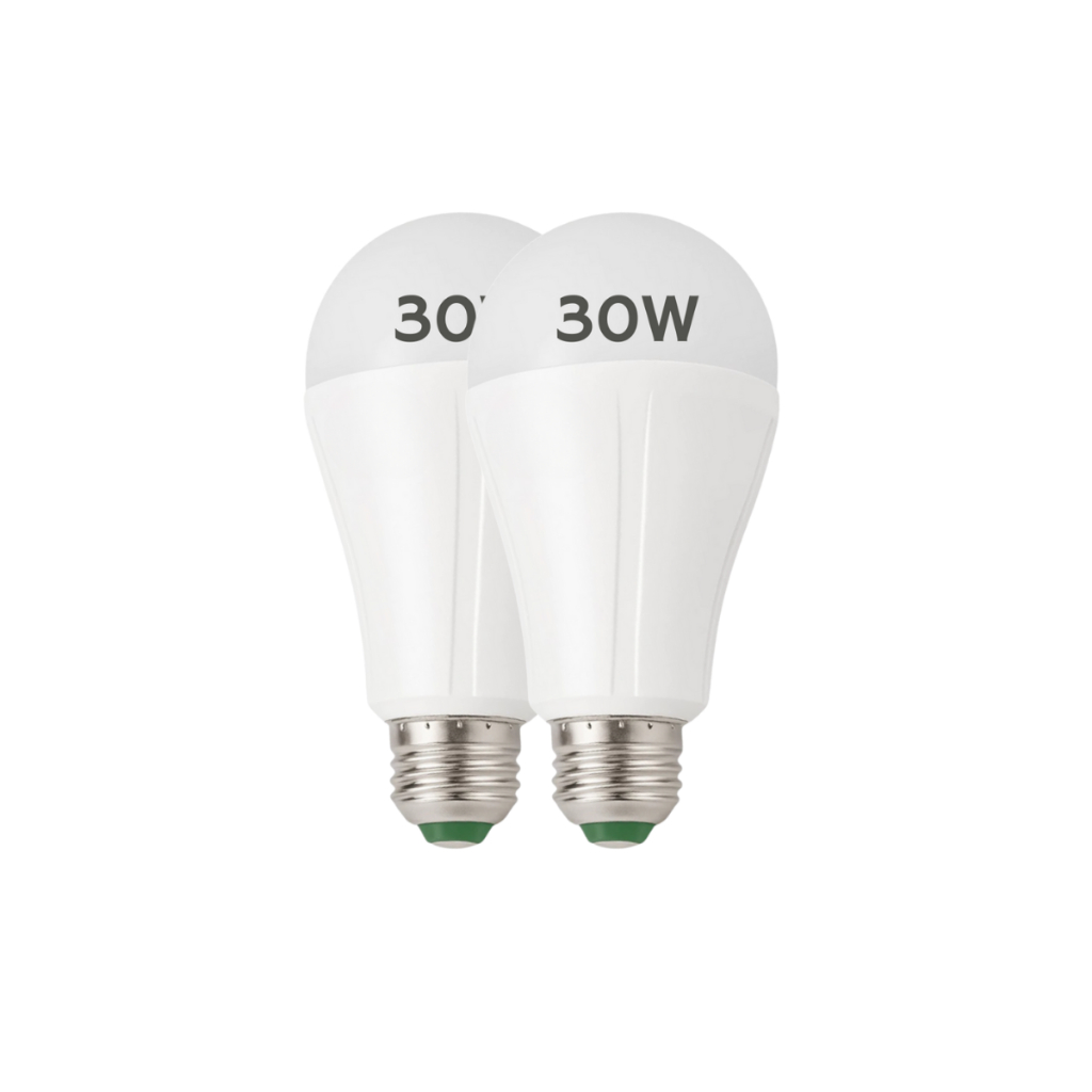 Kit C/2 Lampada Emergencia Luz Led Bivolt Recarregável em Oferta na Shopee