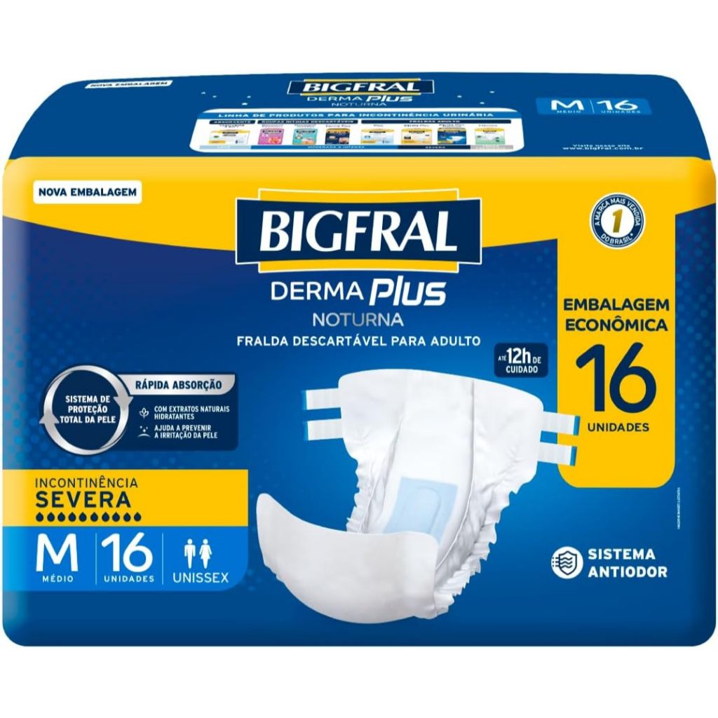 Bigfral Derma Plus Noturna M com 16 Unidades