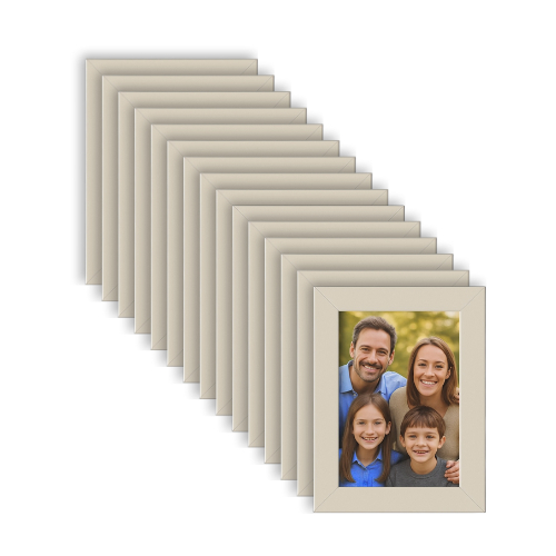 Kit Com 15 Porta Retrato A6 10x15cm Branco Com Vidro Para Foto. em Oferta na Shopee