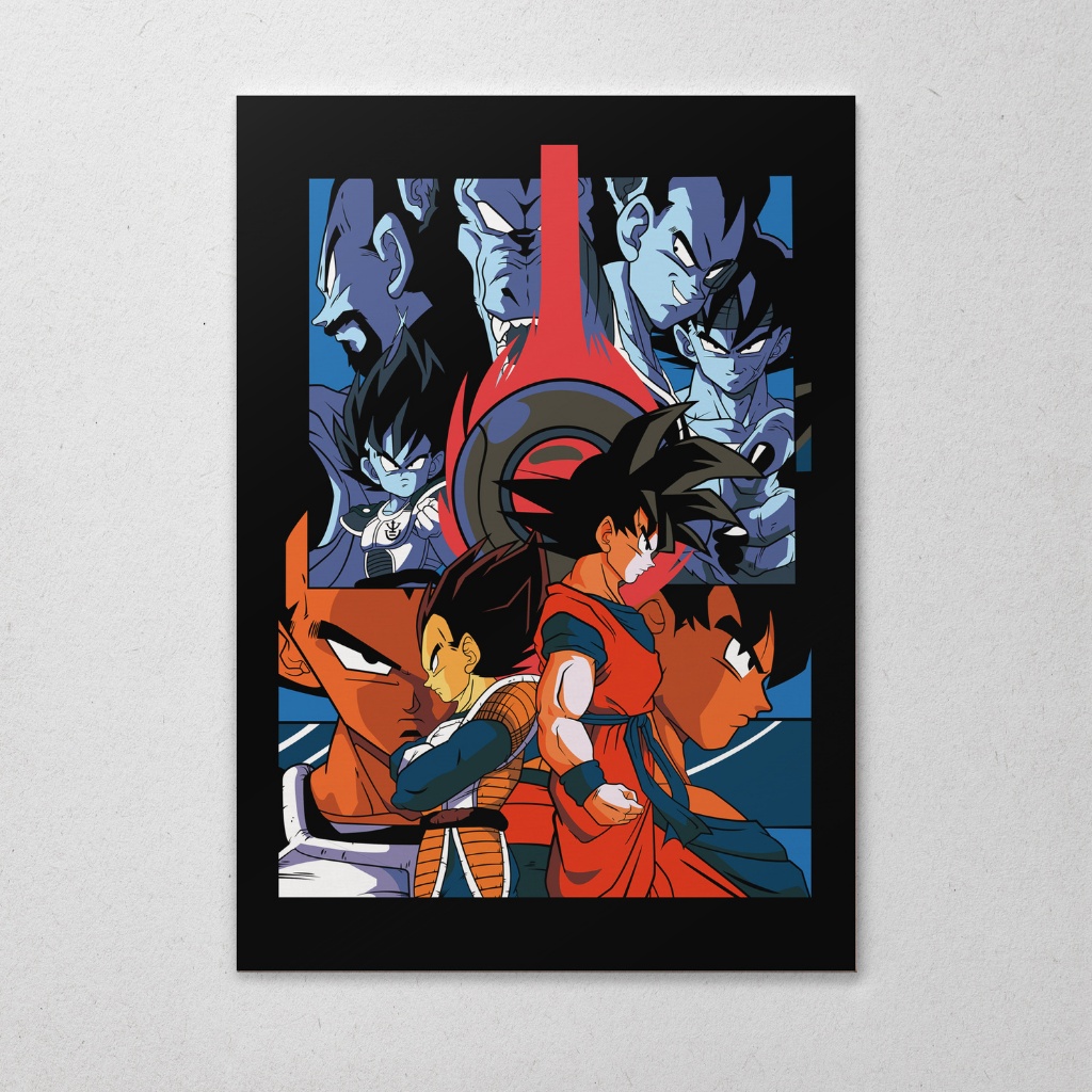 Placa Decorativa MDF Grande Dragon Ball Quadro Goku Decoração & Parede