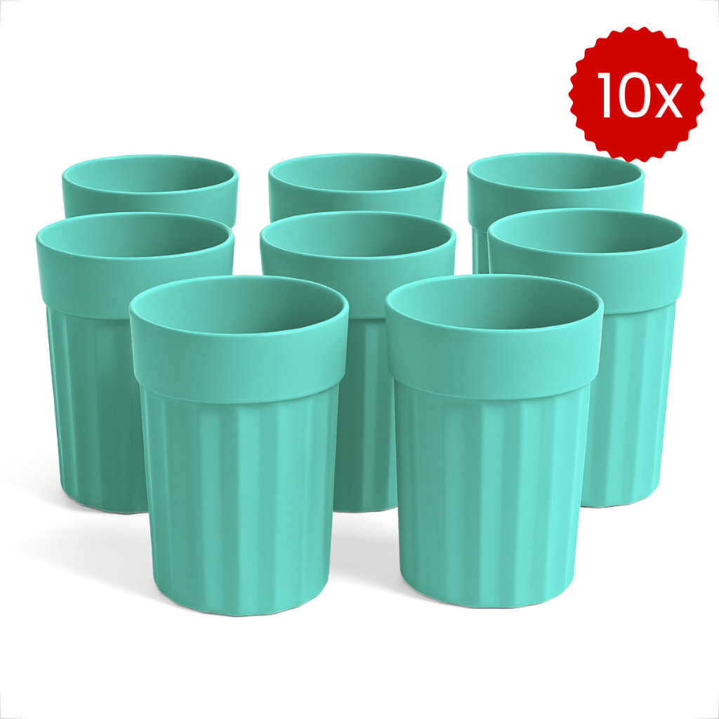 10x Copos De Plástico 350ML Kit 10 Unidades Resistentes Para Bebidas Quentes e Geladas Festas Escola em Oferta na Shopee