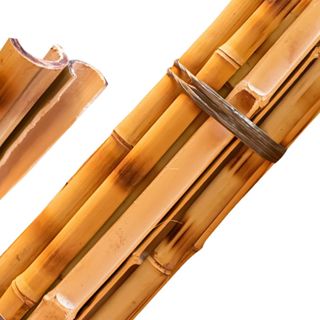 Bambu Natural Rachado Queimado Decorações Moveis Estacas de Sustentação Cercas Jardim Tutor 1m 24u em Oferta na Shopee