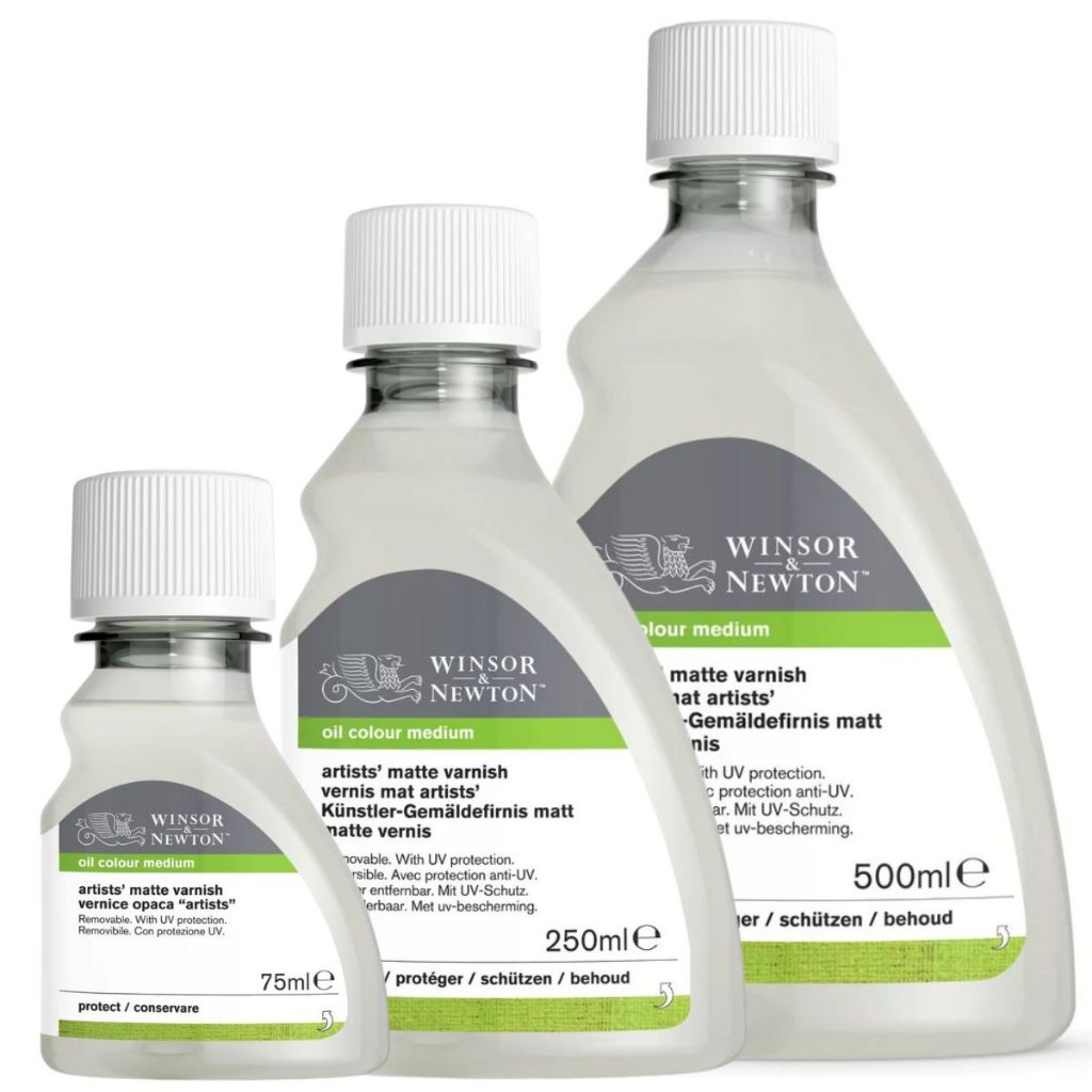 Verniz Artístico Fosco Winsor & Newton – Acabamento Protetor p/ Pinturas em Tela e Papel