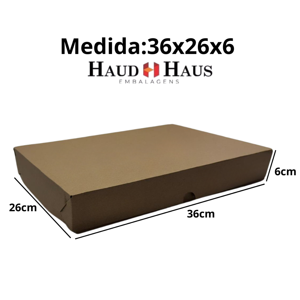 20 Caixas de Papelão Parda Doce/Salgados Auto Montável (MELHOR PREÇO) - 36x26x6 em Oferta na Shopee