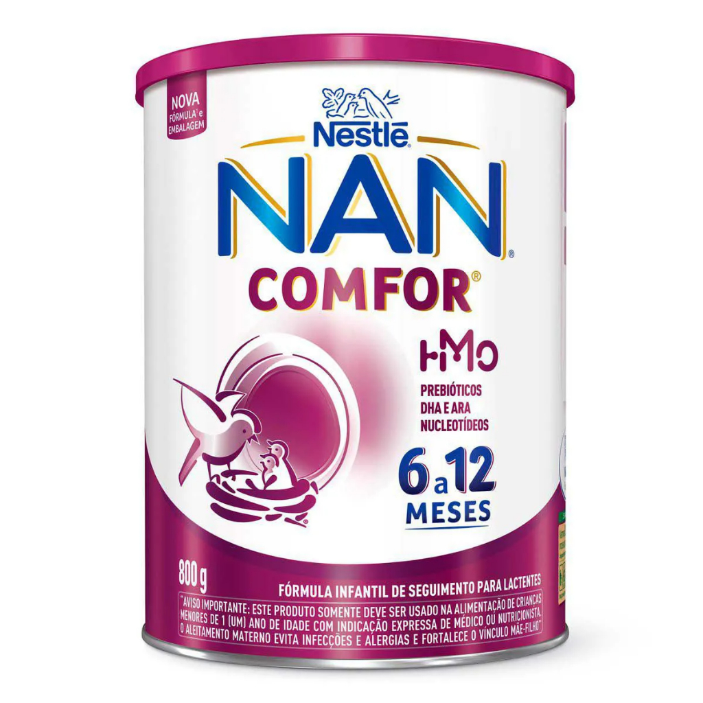 Fórmula Infantil NAN Comfor Nestlé 6 a 12 meses 800g em Oferta na Shopee