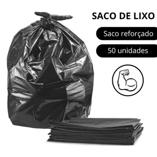 Saco De Lixo 100 Litros Preto Reforçado Resistente Direto da Fábrica em Oferta na Shopee