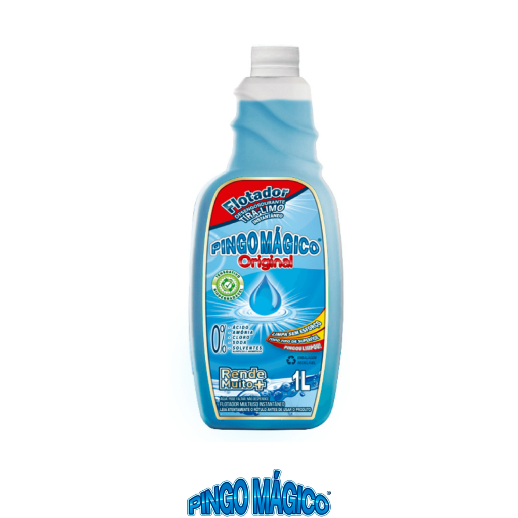 Pingo Mágico Original Flotador 1Litro Refil em Oferta na Shopee