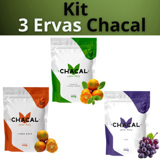 Kit 3 Erva Mate Tereré Chacal 500g Escolha os Sabores