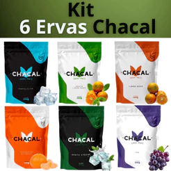 Kit 6 Erva Mate Tereré Chacal 500g Escolha os Sabores