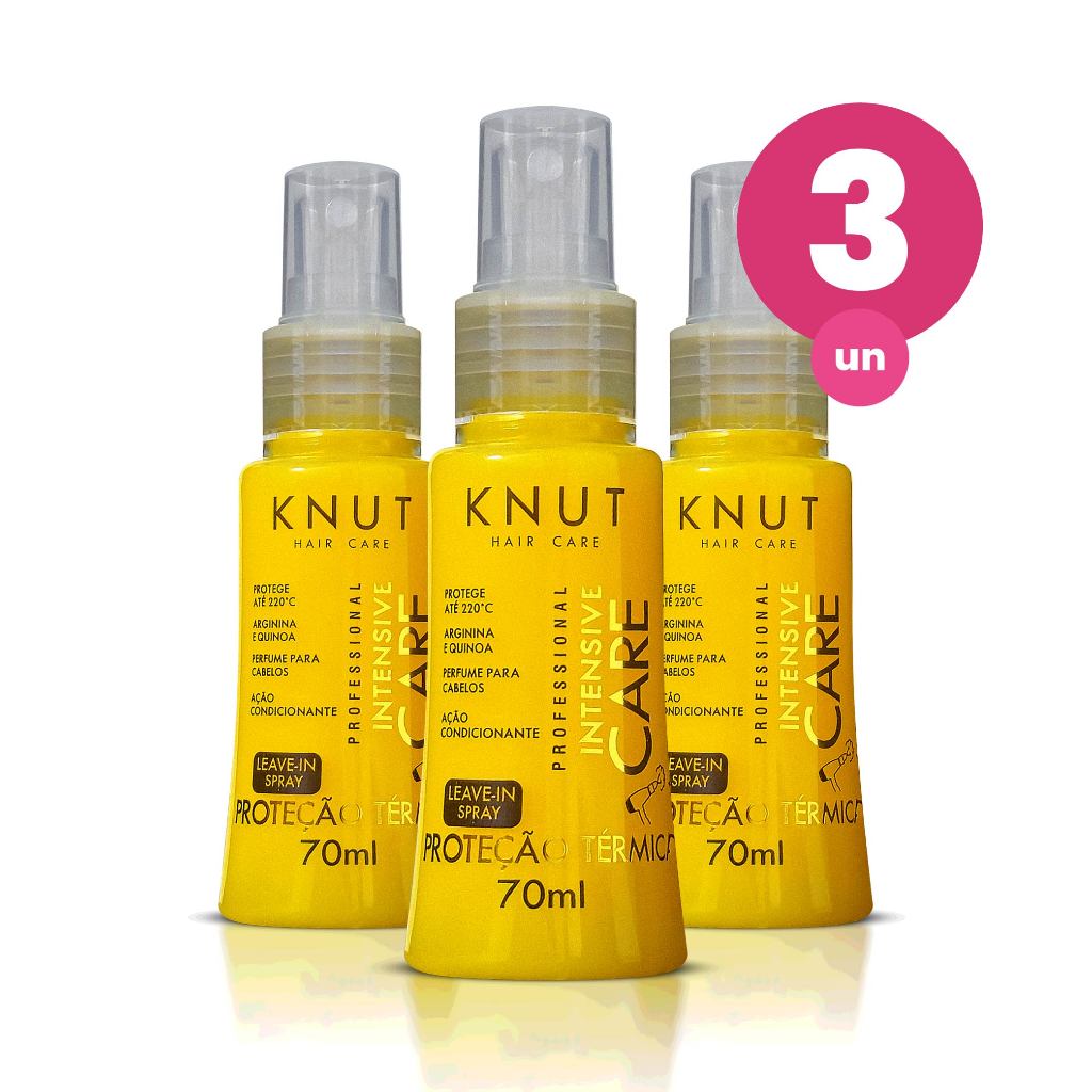 Kit 3 Leave-In Spray Knut Intensive Care 70ml