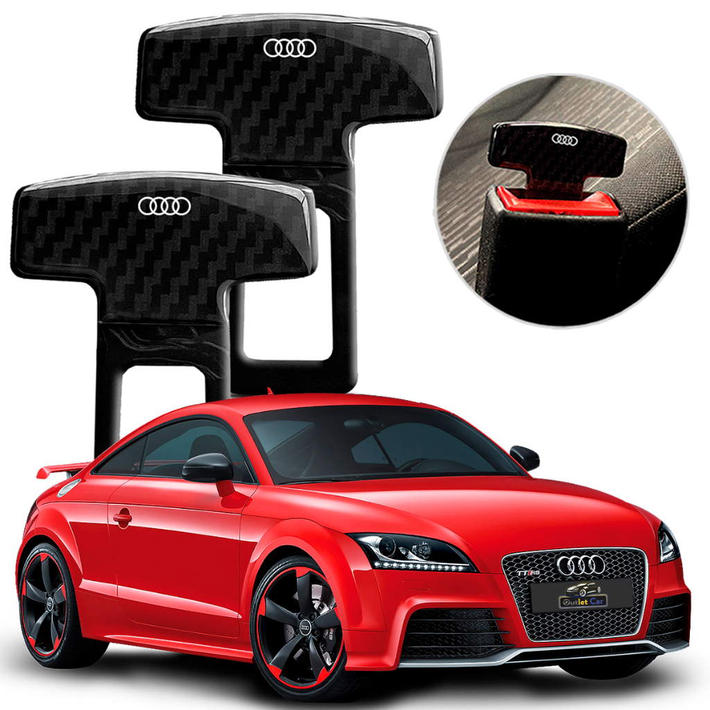 Par Trava Fivela De Cinto Anti Som Audi Tt Rs Rs3 R8 Rs6 Rs7
