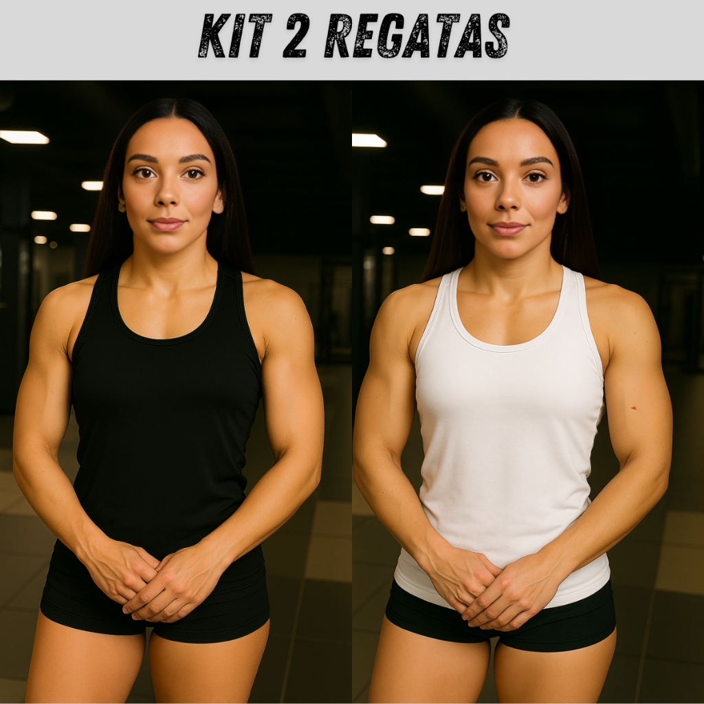 Kit 2 Regatas Feminina Nadador Blusa Dry Academia Fitness Treino em Oferta na Shopee