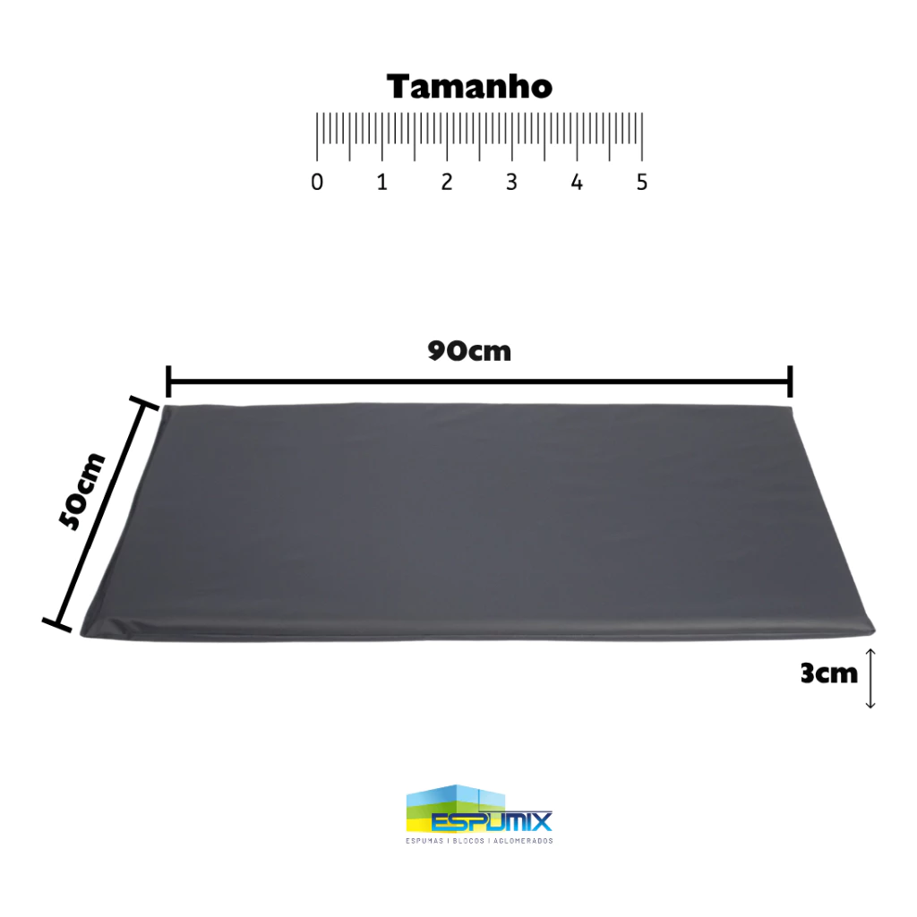 Colchonete Academia 90x50x3cm Ginástica Treino Yoga Creche Cor Azul