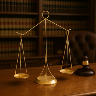 Balança Estátua Decorativa Símbolo da Justiça Direito Decoração Para Escritório em Oferta na Shopee