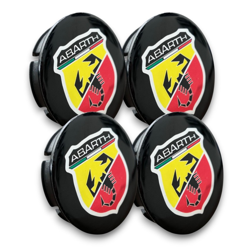 Jogo Calota Calotinha Central Tampa Miolo Roda Original Fiat 49mm Abarth Escorpião
