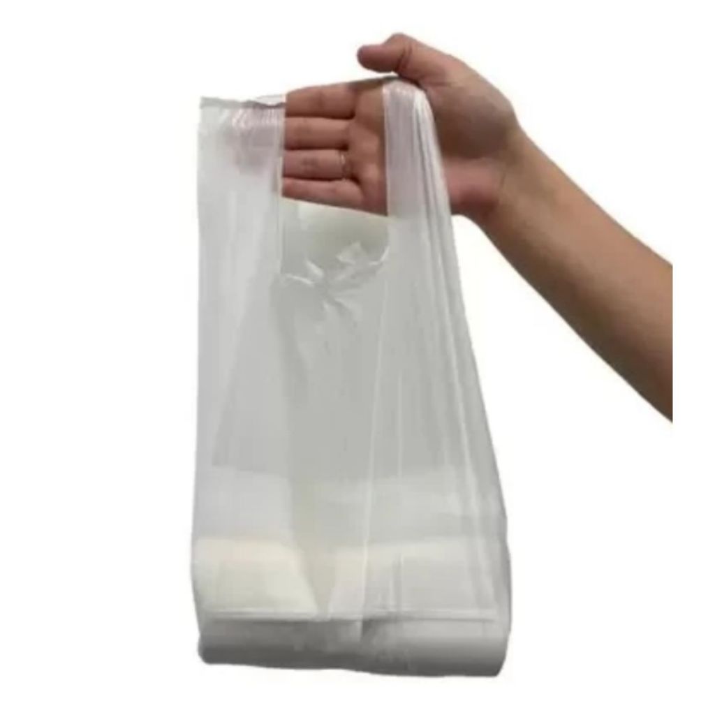 Sacola Plástica Branca Leitosa 3kg 30x40cm P/ Mercado Padaria Marmitex Restaurante 432 Un