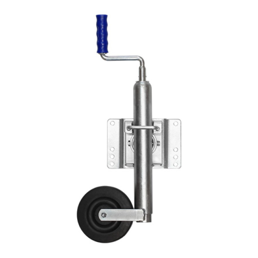 Pedestal Macaco Pé Apoio Roda Maluca Louca Escamoteável 80kg Carretinha Reboque Carrocinha Trailer