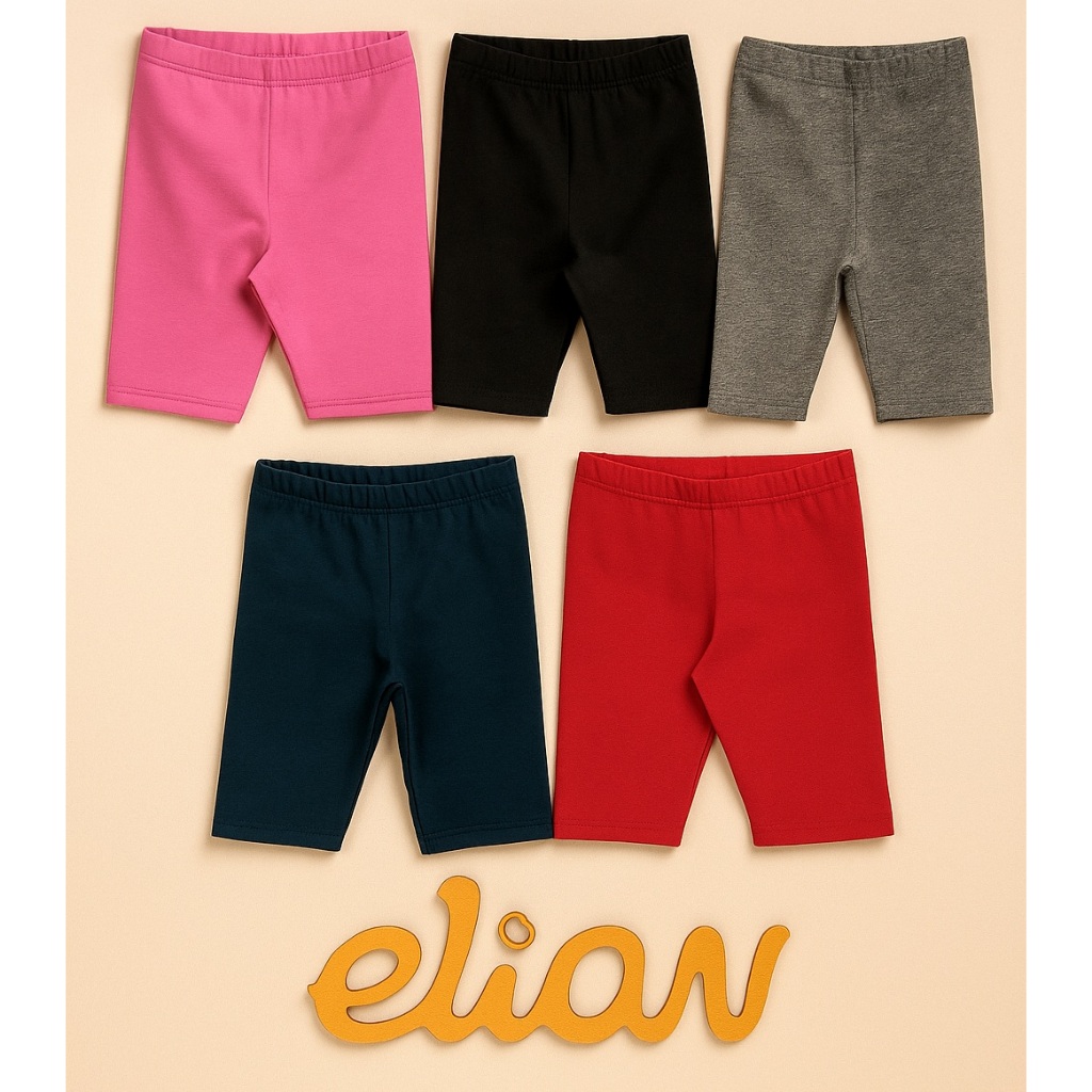 Bermuda Ciclista Cotton Infantil Meninas 1 Ao 16 Elian Original Promoção em Oferta na Shopee