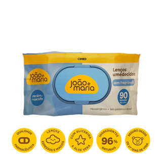 Lenço Umedecido com Fragrância João e Maria 90 Unidades em Oferta na Shopee
