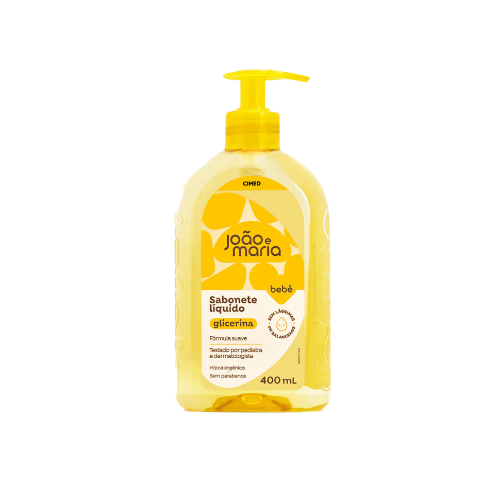 Sabonete Líquido João e Maria Baby Glicerinado 400ml em Oferta na Shopee