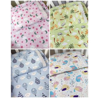 Jogo de Lençol 02 Peças Para Berço Americano  ou Mini berço100% Algodão Estampado ou Liso em Oferta na Shopee