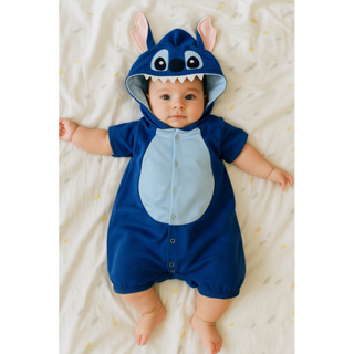 STITCH FANTASIA  MACACÃO MESVERSÁRIO STICH , FESTA DE MÊS INFANTIL, ROUPA DE BEBÊ FANTASIA TEMÁTICA STICH em Oferta na Shopee