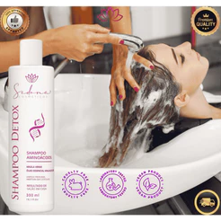 Shampoo Detox Anti-Resíduos 300ml Antioxidante Detox Purificante profissional para seus Cabelos!!!