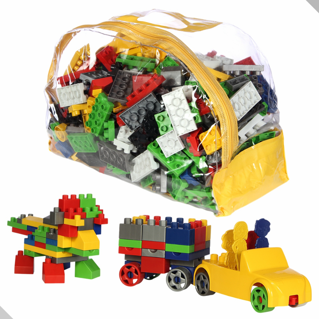 Blocos De Montar Family Blocks Carrinho 360 Peças