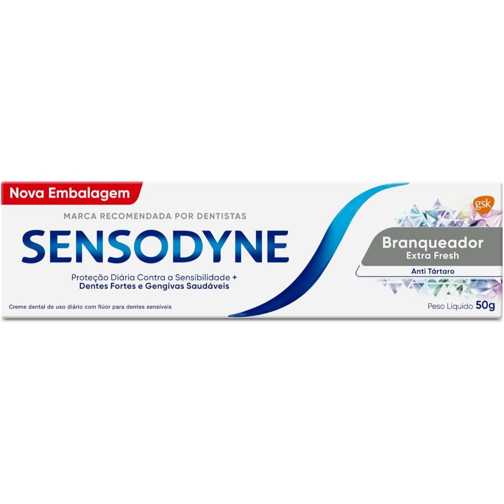Sensodyne Branqueador Extra Fresh 50g em Oferta na Shopee