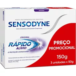 Creme Dental Sensodyne Rápido Alívio Leve 3 Pague 2 50g