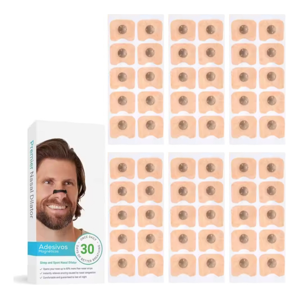 Dilatador Nasal Magnetico 30 Adesivo Melhore sua Respiração em Oferta na Shopee