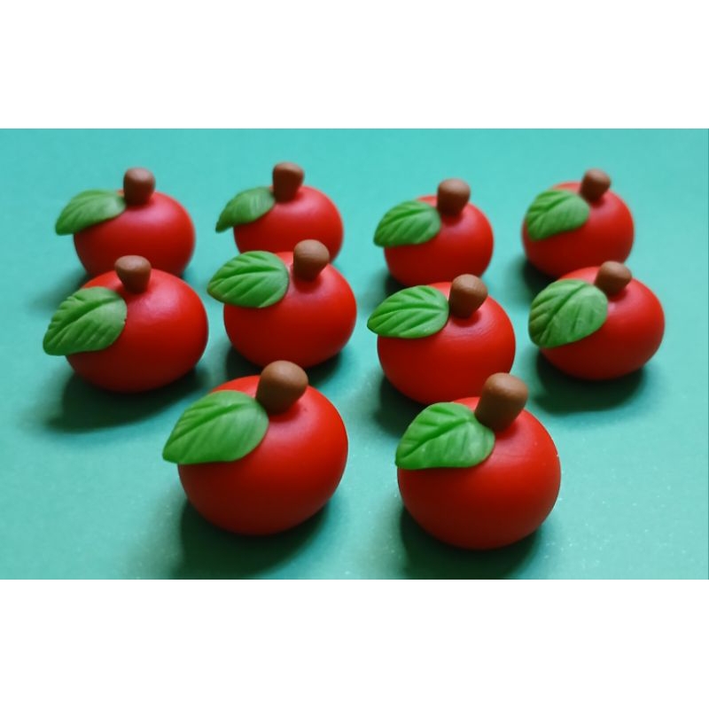 Mini Maçãs de Biscuit kit C/10