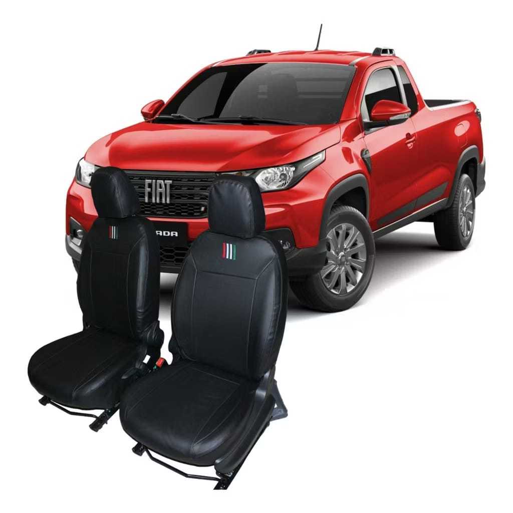 Capa De Banco Automotivo Couro Nova Strada Cabine Simples 2021 Á 2025 em Oferta na Shopee