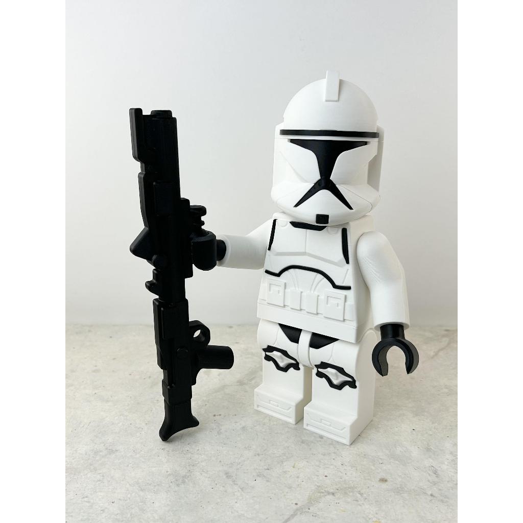 Mega Lego Boneco Clone Trooper Phase 1 com 20cm exclusivo Star Wars