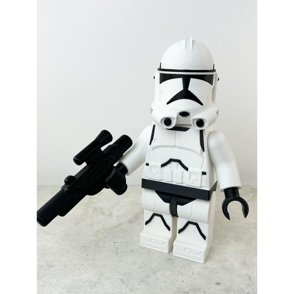 Mega Lego Boneco Clone Trooper Phase 2 com 20cm exclusivo Star Wars