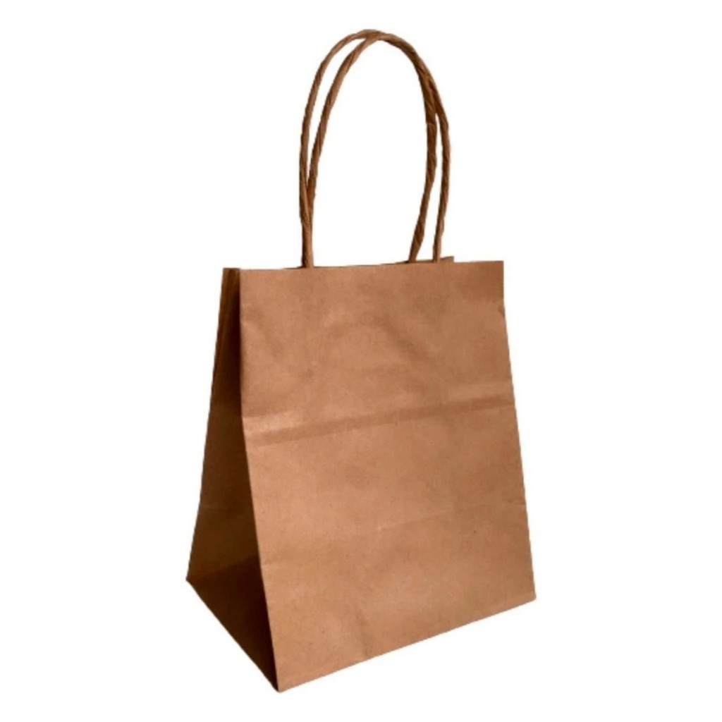 Sacola papel kraft alças c/ 50 unid mini embalagem perfume  Acessórios Festas Brinde Maquiagem Festa em Oferta na Shopee