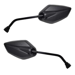 Par Espelho Retrovisor Preto Modelo Fazer 150 2015/2023 Para Motos Yamaha / Honda