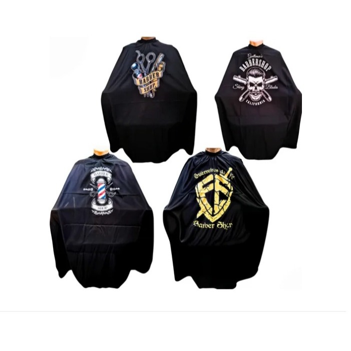 Kit 4 Capas D Corte Barbeiro cetim Personalizada Grand