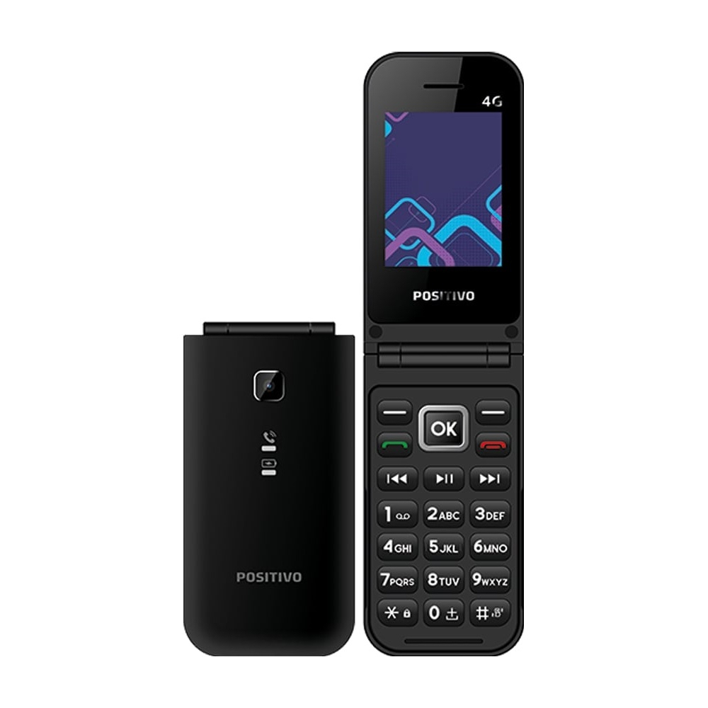 Featurephone Positivo P51 4g Rádio Botão Sos 2 Sim Preto