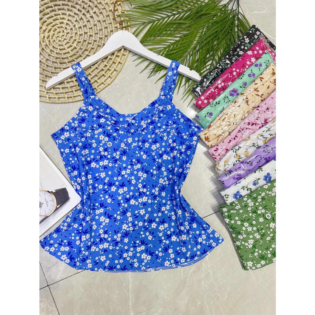 Regata estampada tecido crepinho bonito fashion em Oferta na Shopee