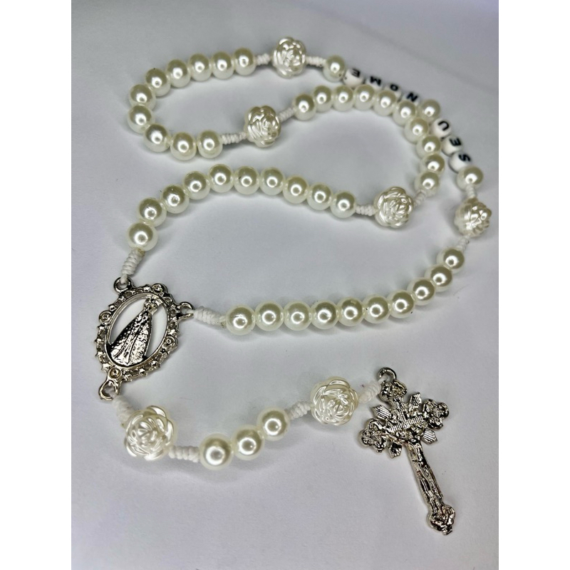 Terço Personalizado Nossa Senhora Aparecida com Nome em Oferta na Shopee