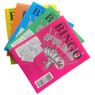 Cartela De Bingo Colorida Kit 5 Blocos 500 Folhas 8x10cm em Oferta na Shopee