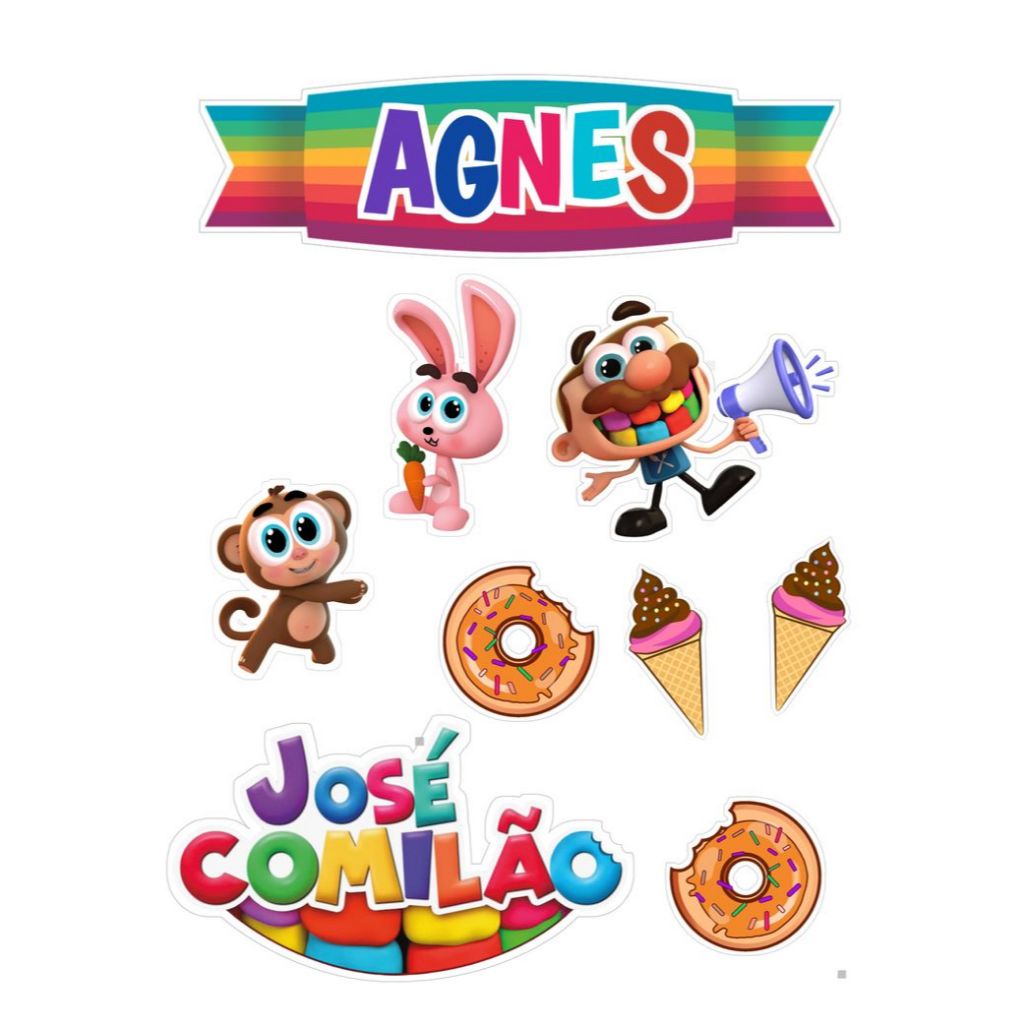 Topo de bolo - José comilão em Oferta na Shopee